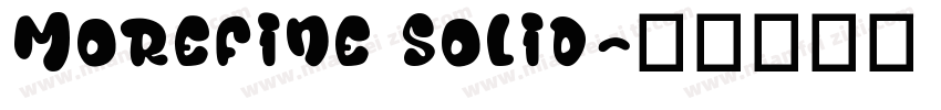 morefine solid字体转换